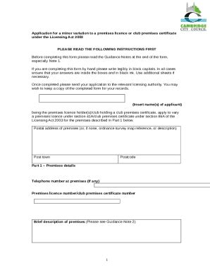 Online N Somerset Gov Application For A Minor Variation Doc