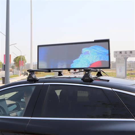 Yaham 3G 4G Taxi Rooftop LED Display Screens Car Advertising Taxi Top