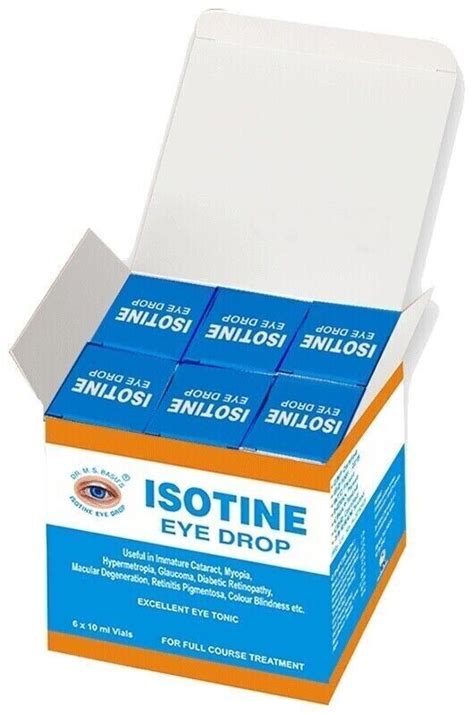 X Isotine Eye Drop Ml Myopia Retinopathy Cataract Hypermetropia