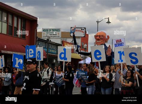 Bernie Sanders March In East Los Angeles Brian Mcguire Stock Photo Alamy