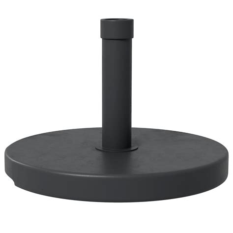 Outsunny Pied De Parasol Rond Base De Lestage 15 Kg En Plastique HDPE