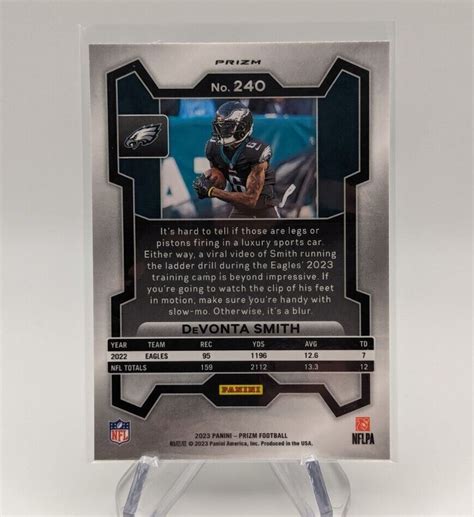 Devonta Smith Panini Prizm Football Silver Holo Sp Eagles Ebay