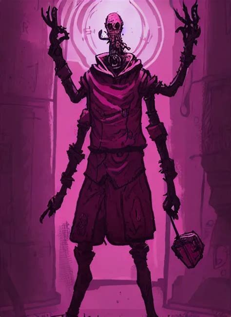 Concept Art Of Pink Guy As Boss In Darkest Dungeon Stable Diffusion