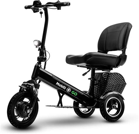 Mobiligo 3 Wheel Foldable Electric Mobility Scooters For Adults Seniors And