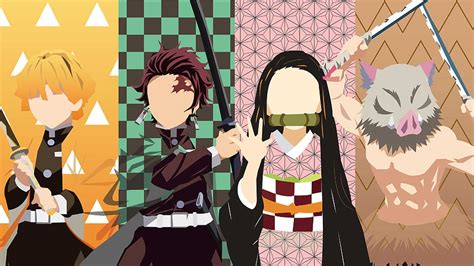 Inosuke Hashibira Nezuko Kamado Tanjiro Kamado Zenitsu Agatsuma Demon