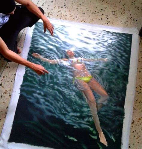 Hyper Realistic Water Painting By Gustavo Silva Nunes