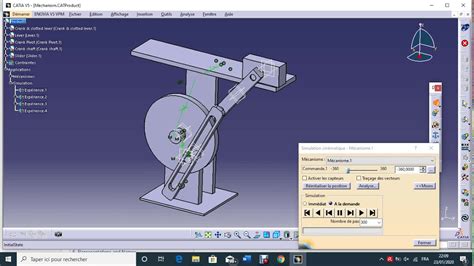 Quick Return Mechanism Simulation CATIA V5 DMU Kinematics YouTube