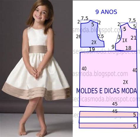 Molde De Vestido Infantil O Molde As Medidas