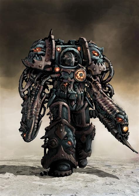 Chaos Space Marine Obliterator In Color 12 By Jutami On Deviantart