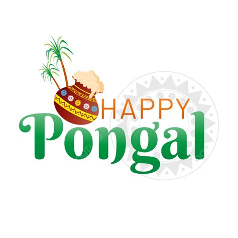 Pongal Festival Vector Art Png Harvest Festival Happy Pongal Lettering