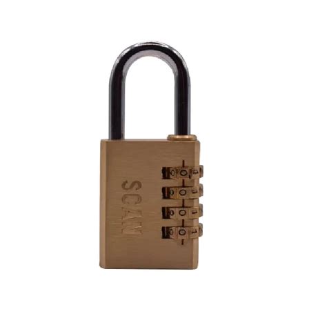 Scan Brass Combination Padlock 38mm