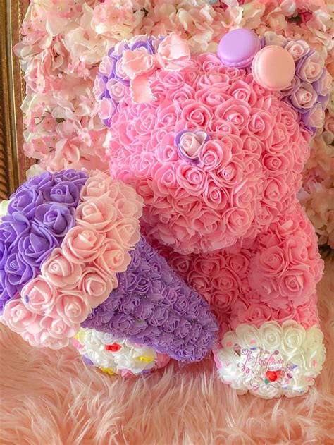 💗🧸ice Cream Bear🧸💗 In 2024 Pink T Basket Flower Box T Rose Crafts