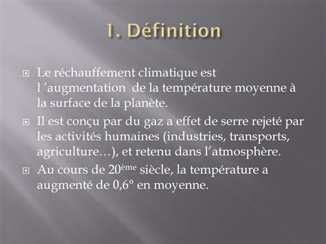 Le Rechauffement Climatique Ppt T L Charger