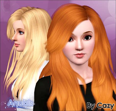 Cazy`s 25 Forever Is Gone hairstyle retextured by Anubis - Sims 3 Hairs