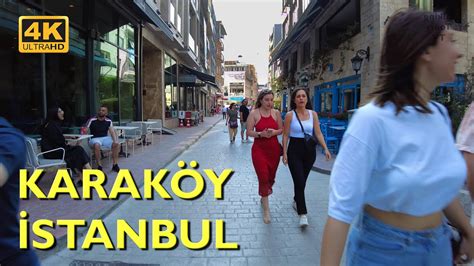 Karak Y Walking Tour K Uhd Fps Istanbul Karakoy District