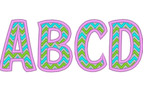 Machine Embroidery Designs Applique Alphabet Font | Embroidery