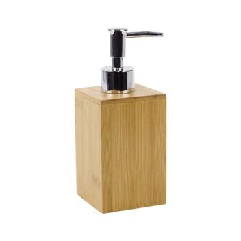 Dispenser De Sabonete Detergente Em Bambu 17x7x7 Mimo Style