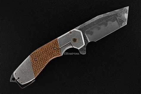 Jon Graham Custom Deluxe Razel Bolsterlock Flipper Ebosshoss Knives