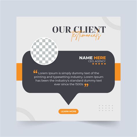 Customer Testimonials Layout