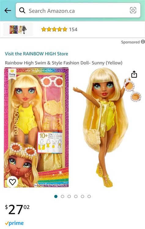 New Swimming Sunny Spotted On Amazon Canada 27 Cad Rrainbowhigh