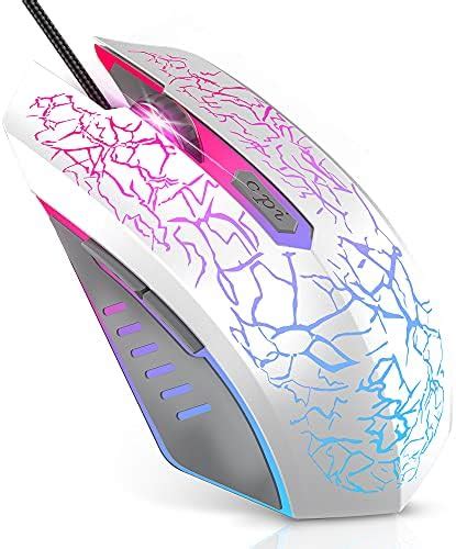 Iulonee Gaming Mouse Wired Usb Computer Mouse Silent Comfortable 7