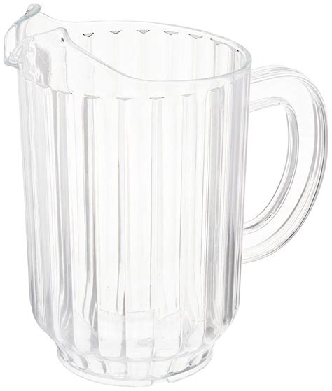 Pc And San Water Pitcher 60 Oz San Plastic Clear Single Spout Water Pitchers Pitcher Spout