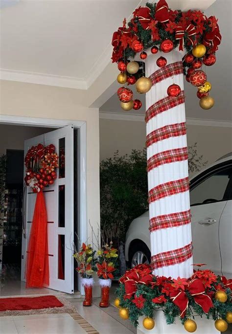 C Mo Decorar Las Columnas En Navidad Con Estas Ideas