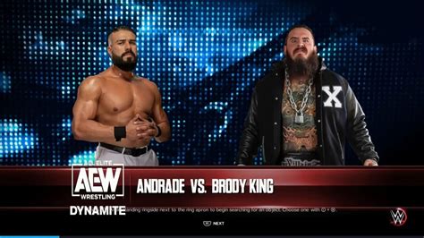 Aew Continental Classic Tournament Blue League Andrade El Idolo Vs Brody King