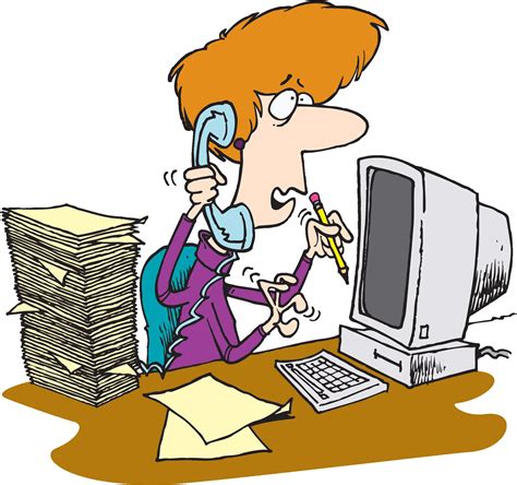 Receptionist clipart busy schedule, Receptionist busy schedule Transparent FREE for download on ...