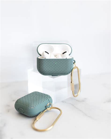 Mesh Matte Green Airpod Case Janet Gwen Designs