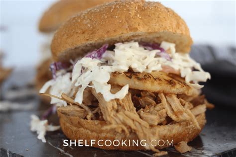 Hawaiian Pulled Pork Sandwiches Shelf Cooking