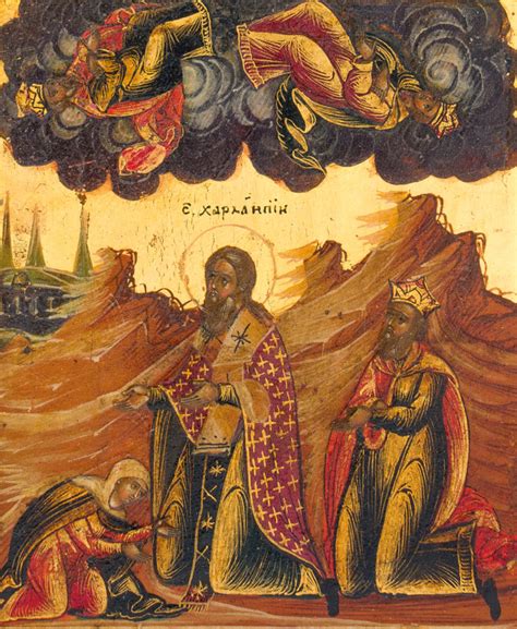 The Martyr Charalambos Of Magnesia With Hagiographical Scenes And