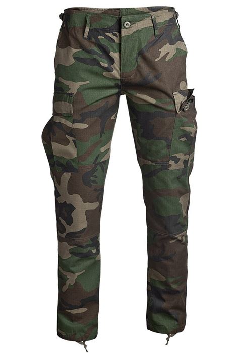 spodnie bojówki US BDU FELDHOSE R S SLIM FIT WOODLAND 3XL Mil Tec