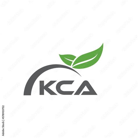 KCA letter nature logo design on white background. KCA creative ...