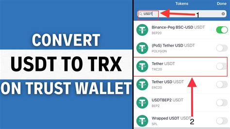 How To Convert USDT To TRX On Trust Wallet Step By Step YouTube