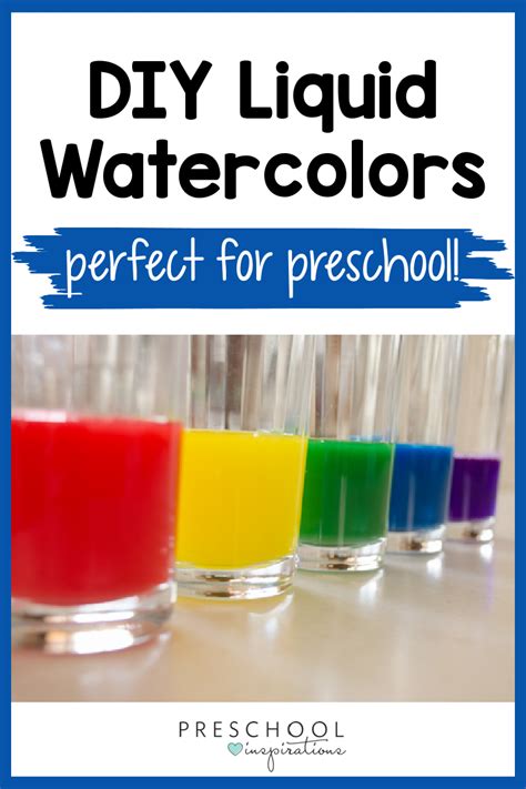 Easy and Affordable DIY Liquid Watercolor - Preschool Inspirations