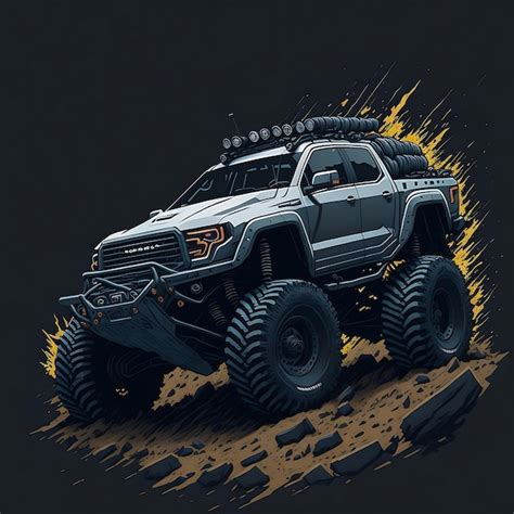 Premium AI Image | Off road Car Wallpaper