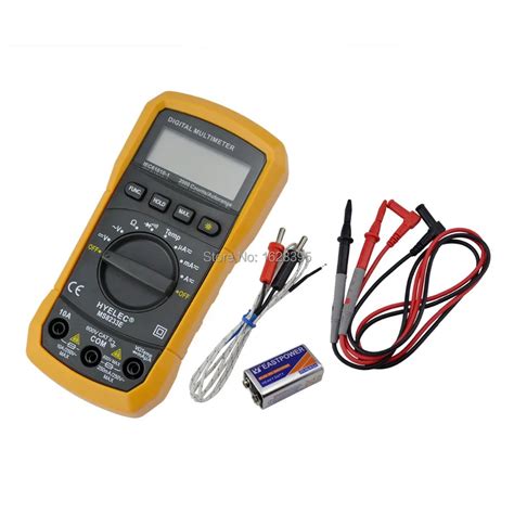 HYELEC, MS8233E Mini Digital Multimeter with Probe, Memory and ...