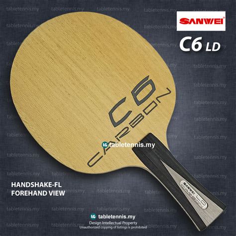 Sanwei Blade C6 LD FL Composite Carbon Blade Table Tennis Bat Paddle