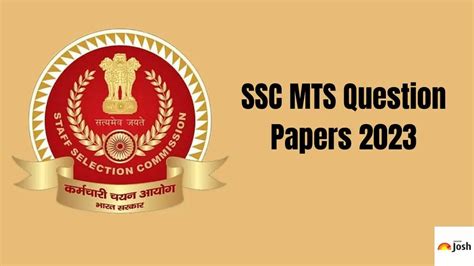 SSC MTS Question Paper 2023 GA Memory Based Questions With Answers