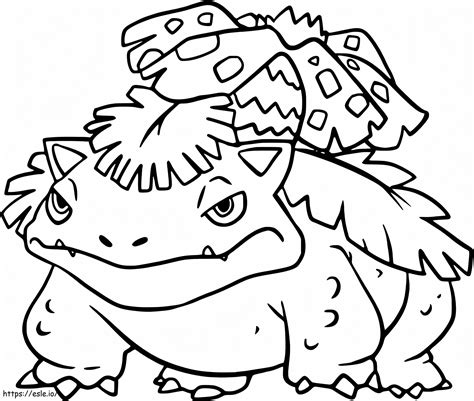 Venusaur 1 Coloring Page