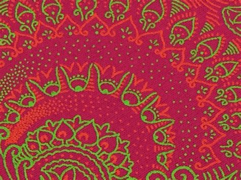 South African Shweshwe Fabric By The YARD Dagama 3 Cats Pink Orange