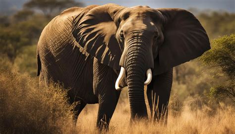 Why do some elephants have tusks, and what is their function?