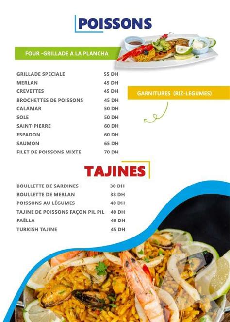 MENU Asmak LES 2 FRÈRES Marrakech 2024 Les meilleurs Restaurants à