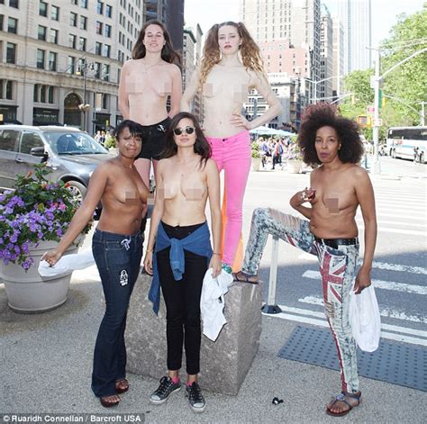 Topless Women Inspired By Scout Willis Take To New York Streets Daily