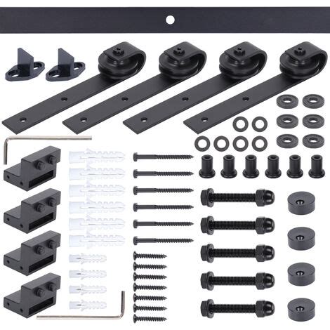 Cm Kit De Quincaillerie Porte Coulissante Rail Porte Pour Grange