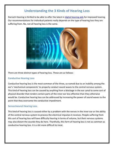 Ppt Understanding The 3 Kinds Of Hearing Loss Pdf Powerpoint