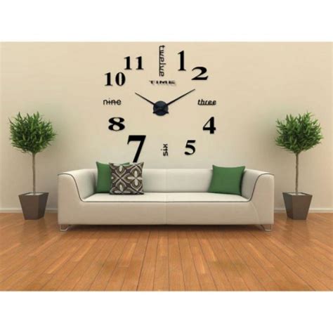 Jual Jam Dinding Minimalis Modern Besar Diy Giant Clock Quartz Cm