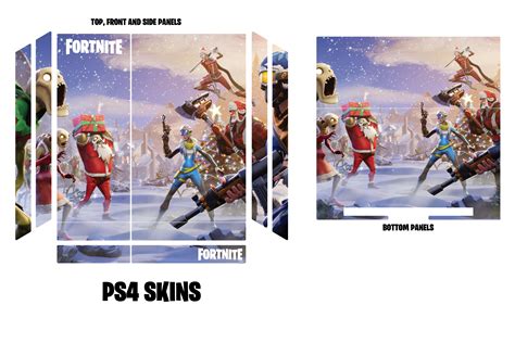 Fortnite PS4 Skin - Custom Fortnite Playstation 4 Skin - Christmas Edition - Peel Perfect Stickers