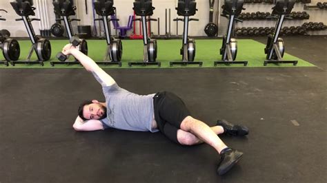 Dumbbell Eccentric Sidelying Adduction Rotation Belowaboveat